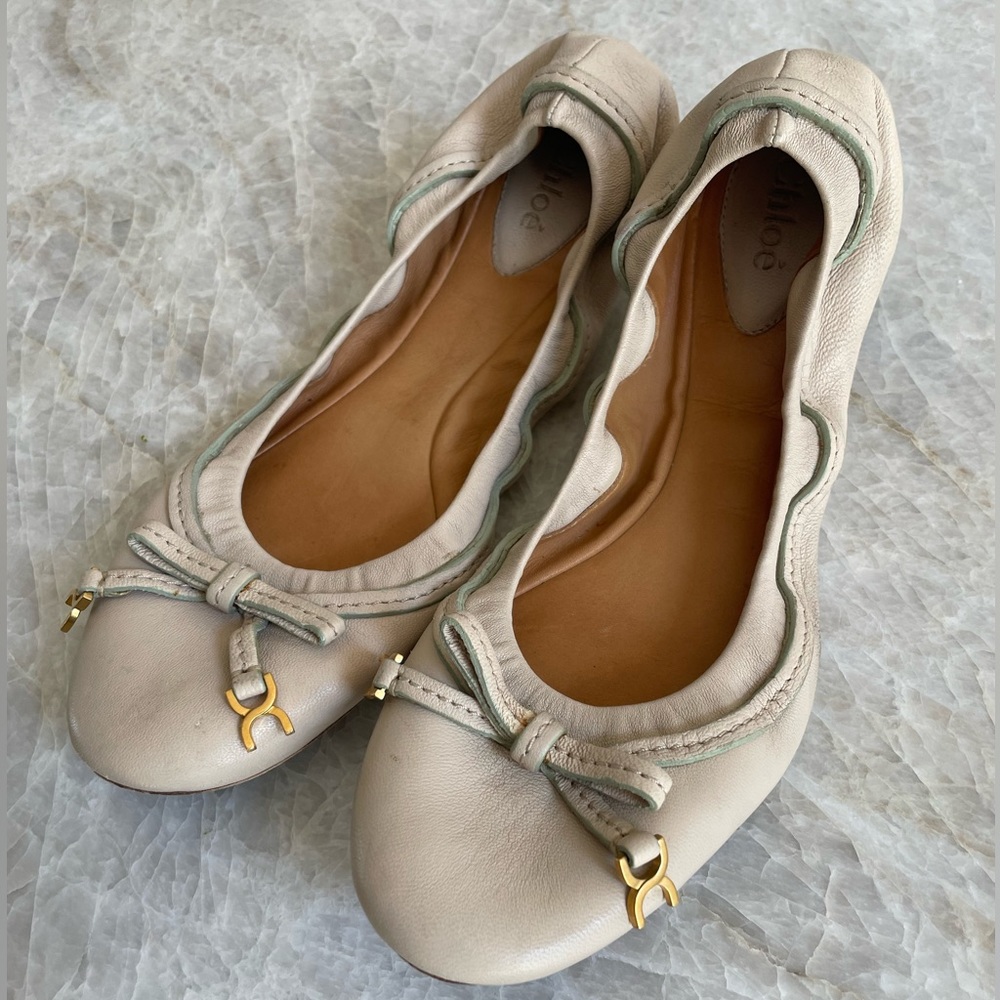 Chloe nude flats 41